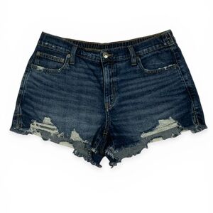 Aerie Daydream Distressed Blue Denim Boyfriend Shorts Size Medium #237